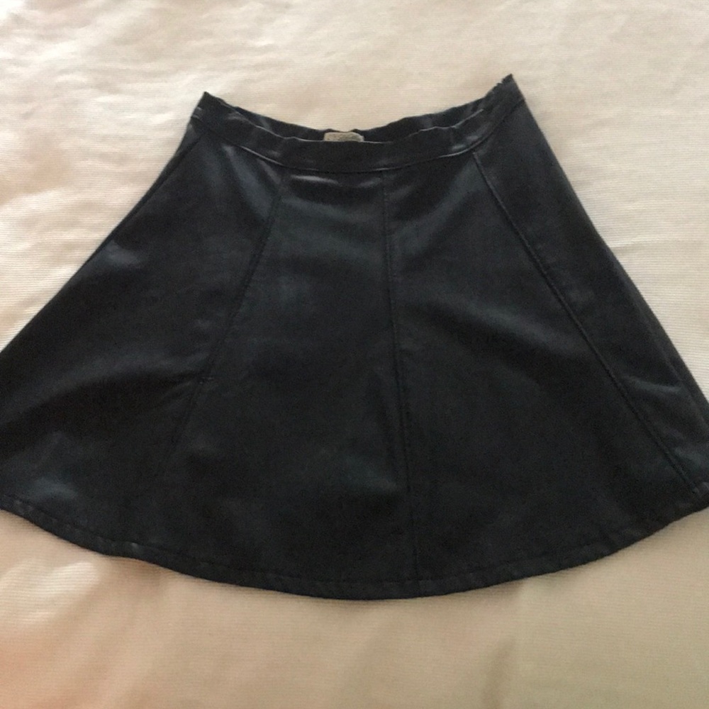 Leather skirt!